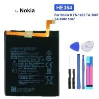 ราคา แบตเตอรี่สำหรับ Nokia 9 Nokia9 PureView TA 1082 TA 1087 354 TA 1082 1087 3320MAh HE354 โทรศัพท์มือถือ Bateria เครื่องมือฟรี (14327499116)