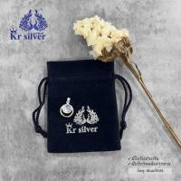 ราคา Kr silver จี้เงินแท้ พลอยแท้ คาลซิโดนี มูนสโตน อำพัน โรสควอตซ์ ขนาด 11 5 มิล PNS (17156443296)
