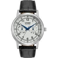 ราคา Citizen Eco Drive Corso Mens Watch Stainless Steel Classic Black Strap Silver Dial (16936260409)