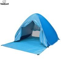 ราคา Studyset IN stock Beach Shelter Uv Protection Pop up Beach Tent 2 3 Person Waterproof Portable Tent For Family Camping Garden (19991509752)
