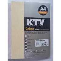 ราคา กระดาษสีถ่ายเอกสาร A4 80แกรม 100แผ่น แพ็ค ยี่ห้อ KTV (7440822038)