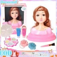 ราคา ชุดแต่งหน้าเด็กตุ๊กตาเด็กสำหรับเด็กผู้หญิงเครื่องสำอางค์ของเล่นแต่งผมถักเปียตุ๊กตาไวนิลครึ่งตัวสำหรับ Kado Ulang Tahun (20389603885)