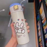 ราคา กระบอกน้ำอุณหภูมิความร้อน พกพา ใส่กาแฟ ชา เก็บความเย็น ความร้อน ขนาด420ml สแตนเลส304 กระบอกน้ำพกพา พร้อมหูจับ (17248674313)