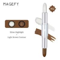 ราคา MAGEFY 2 In1 Concealer Highlight Shadow Stick Face Contouring Makeup (21175852673)