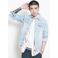 ราคา เสื้อแจ็คเก็ต B B menswear Denim Western Bomber เสื้อแจ็คเก็ตผู้ชาย ยีนส์ (338755517)