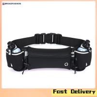 ราคา Broadfashion Waterproof Waist Pack Bag With Water Bottles Sports Fitness Running Belt Hydration Belt For Marathon Running Hiking Cycling (20641768566)