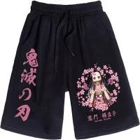 ราคา Mens Shorts Popular Anime Demon Slayer Kamado Nezuko Graphics Print Shorts Man Woman Casual Loose Five Shorts Beach Short Pants (18985362249)