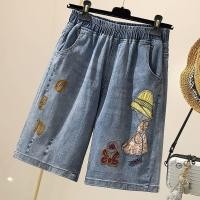 ราคา VTA กางเกงยีนส์ขาสั้นผู้หญิง 2023 ฤดูร้อนเอวสูงหลวมหลวมขากว้างด้านนอกสวมกางเกงผอมบาง HM 47 (20466848828)