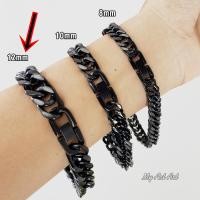 ราคา สร้อยข้อมือสแตนเลส 8 mm เลสข้อมือ สีดำ สร้อยข้อมือโซ่ สร้อยข้อมือแสตนเลส แท้ราคาถูก กำไลข้อมือ กำไรข้อมือ ของขวัญ เครื่ (9743962024)