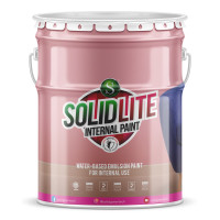 ราคา SOLID LITE สีน้ำทาภายในสำหรับฝ้าและผนังคุณภาพดี สีติดง่ายและสวยงาม สีขาว 18L (3443294093)