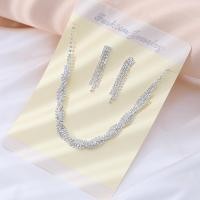 ราคา T B ขายดีสร้อยคอโซ่ชุดต่างหูสร้อยคอสองชิ้นผ้าทอสร้อยคอโซ่คอชุดแต่งงานชุดราตรีเครื่องประดับสำหรับผู้หญิง (20951686658)