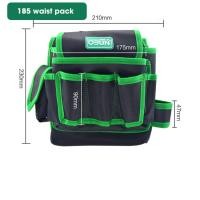 ราคา ที่เก็บเครื่องมือ1680D กระเป๋าเก็บของสีเขียวหลายชั้นสำหรับช่างไฟฟ้าผ้า Oxford กระเป๋าเครื่องมือคาดเอว (20897796942)