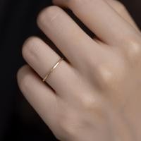 ราคา เล็กมาก 0 5mm แหวนนิ้วชี้หุ้มทอง14K แหวนนิ้วก้อยแหวนโซ่เงินแท้สีไม่ตกแหวนเหล็กไทเทเนียมแหวนธรรมดา (15906680990)