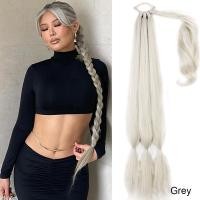 ราคา ยาวสังเคราะห์ถักผมหางม้าต่อผมสำหรับผู้หญิงสีดำสีน้ำตาลวิกผมหางม้ากับผมผูกนามสกุลผมปลอม (19612536085)