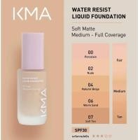 ราคา KMA รองพื้น ปกปิดเนียนสนิท 30 มล ผิวเนียนเอาอยู่กับรองพื้นทั้ง 3 รุ่น WATER RESIST LIQUID MATTE GRIPE FLUID PERFECT FACE ESSENCE (19457204117)