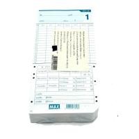 ราคา MAX ER M บัตรตอกลงเวลา TIME CARD 100 แผ่น แพ็ค (9990475350)