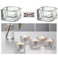 ราคา GLASIG กลอซิก ที่ใส่เทียนทีไลท์ IKEA แก้วใส ขนาด 5 x 5 ซม (20115294542)