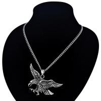 ราคา Eagle Statement Necklace Pendant Stainless Steel Men Jewelry Wholesale Collares Punk GoldSilver Color Aigle Chain Necklaces (12739049874)