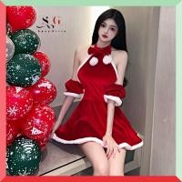 ราคา SG พร้อมส่งจากไทย ชุดนางฟ้าคริสต์มาสชุดคริสต์มาสชุดกระโปรงChristmas costumes H9197 (20862068587)
