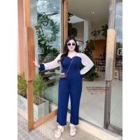 ราคา PLUSSIZE855 ชุดเซทขายาวเจ้านาง เซทขายาวสาวอวบ (20976322797)