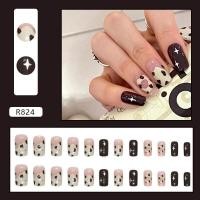 ราคา พร้อมส่ง เล็บปลอม เล็บปลอมสำเร็จรูป เล็บ PVC กล่องละ 24 ชิ้น ลายน่ารัก สไตล์แฟชั่น ราคาถูก ราคาถูก เล็บสั้น ยาว (21032141363)