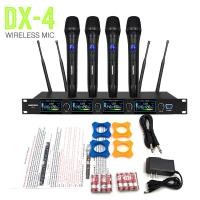 ราคา ไมค์ไร้สาย wireless 4 ช่อง ไมค์ ลอย ไร้ สาย 2 Channel มือถือ การประชุม ไมค์ลอยไร้สาย UHF ไมค์โครโฟน โลหะ ไมค์ แกนข้าวสาลี ไมค์คาราโอเกะ ชุดไมค์ลอยคู่ 150m 492ft (15107514534)