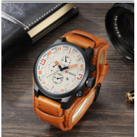 ราคา GoldenSupplier นาฬิกาข้อมือผู้ชาย นาฬิกาแฟชั่นผช สายหนัง CURREN 8225 (5044546953)