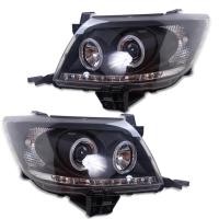ราคา ไฟหน้า โคมไฟหน้า ไฟ LED รุ่น โตโยต้า วีโก้ แชมป์ Toyota Hilux Vigo Champ ปี 2012 2013 2014 1 คู่ โคมดำ (17974460503)