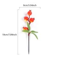 ราคา 1ชิ้น18ซม จำลอง4หัวผลทับทิมตกแต่งห้องนั่งเล่นในบ้านดอกไม้ประดิษฐ์สำหรับตกแต่งบอนไซสีแดงปีใหม่ (21132133952)