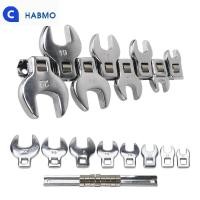 ราคา FZP062 ไดรฟ์ Crowfoot ชุดประแจมือเมตริก Chrome Plated Spanner 8 Pcs 3 8นิ้วรถซ่อมเครื่องมือประแจอุปกรณ์ทำมือหัวเปลี่ยนได้ (15483772075)