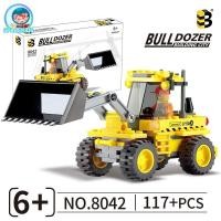 ราคา SpaceKids ตัวต่อเลโก้รถตักดิน รถตัก ของเล่นเด็ก ตัวต่อเลโก้ เลโก้ LEGO Design Compatible Bulldozer บล็อกการศึกษาสำหรับเด็ก ยาก Boys Creative 117PCs (21027079736)