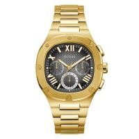ราคา Guess Chronograph Black Dial Gold Stainless Steel Strap Men Watch GW0572G2 GW0572G1 42mm (21008723269)
