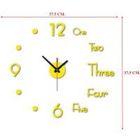 ราคา UMIKO นาฬิกาติดผนังDIY 3D นาฬิกาแขวนผนัง ติดตั้งง่ายๆด้วยตัวเอง สไตล์โมเดิร์น (20918843859)