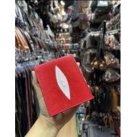 ราคา พร้อมส่งงานไทย กระเป๋าสตางค์หนังแท้ ปลากระเบน100 ของแท้เผาได้ไม่ไหม้ (14628213727)