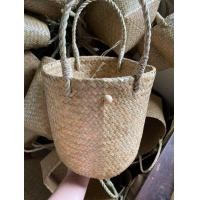 ราคา กระเป๋าสานกระจูด ทรงถัง ก้นวงกลมหนาสองชั้น (12218431269)