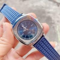 ราคา นาฬิกาสายยางสไตล์ปาเต๊ะ ล้อมเพชร กันน้ำ (10741970359)