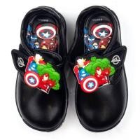 ราคา Bata บาจา รองเท้านักเรียนเด็กชาย ลาย MARVEL แบบแปะ School Shoes (21194063430)