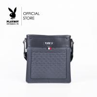 ราคา Playboy กระเป๋าสะพายข้างผู้ชาย ลิขสิทธิ์แท้รุ่น ST B234PBM255 BL ดีไซน์แมสแซงเจอร์ปั๊มลาย6เหลี่ยม สีน้ำเงิน (21067452691)