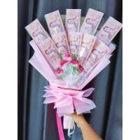 ราคา ช่อดอกไม้ธนบัตร จำนวน 10 ใบ ใส่เงินเอง (21129782720)