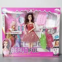 ราคา แถมกระโปรง17ตัว เซ็ทตุ๊กตาบาร์บี้ ตุ๊กตาบาร์บี้แต่งตัว ชุดตุ๊กตาเจ้าหญิง ของเล่นเด็กผู้หญิง (21296274300)