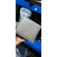 ราคา High grade gift box 2023B new woven short wallet for men and women Authentic leather handmade diamond woven coin wallet Multi card slot card clip 1730 (20381389493)