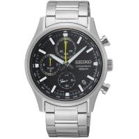 ราคา นาฬิกาข้อมือผู้ชาย SEIKO Chronograph Quartz รุ่น SSB419P1 หน้าปัดสีดำ ขนาดตัวเรือน 39 5 มม ตัวเรือน สาย Stainless steel สีเงิน (20585975141)