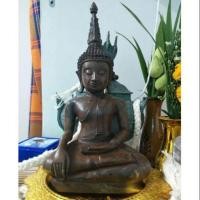 ราคา พระเชียงรุ้ง เนื้อสำริดเก่าๆ หน้าตัก5นิ้ว สูง25ซม (6473886483)