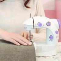 ราคา จักรเย็บผ้าไฟฟ้าขนาดเล็ก ขนาดพกพา แถมฟรี อุปกรณ์เย็บผ้า ไฟฟ้าขนาดเล็ก (20977074322)