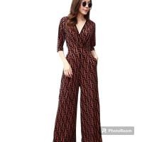 ราคา จั้มสูทสาวอวบ อก 38 44 ผ้าไอทีวาย มีกระเป๋า 2 ข้าง jumpsuit plussize (20807463115)
