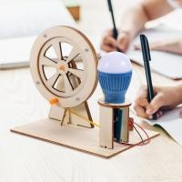 ราคา Dulrua Sale เครื่องกำเนิดไฟฟ้ามือหมุนไม้ DIY ประกอบเครื่องกำเนิดไฟฟ้ามือเด็กของเล่นทดลองวิทยาศาสตร์ (20167544314)