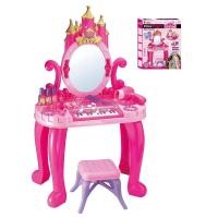 ราคา Honeybabytoys พร้อมส่ง โต๊ะเครื่องแป้งเจ้าหญิง ของเล่นเครื่องสำอางแต่งหน้า เปียโนอิเล็กทรอนิกส์ โต๊ะเครื่องแป้งเด็ก ของเล่นแต่งหน้า โต๊ะเจ้าหญิง (17236923806)