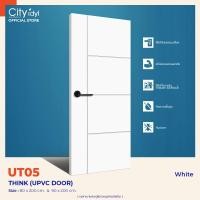 ราคา ประตูUPVC THINK UPVC รุ่นUT05 ประตูสำเร็จรูป ประตูห้องน้ำ ประตูครัว ประตูภายใน ประตูห้องนอน ประตูแข็งแรงและปลอดภัย ติดตั้งบานเลื่อนได (20537706310)