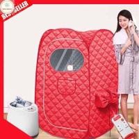 ราคา ตู้อบซาวน่า พับเก็บได้ ตู้อบสมุนไพรไอน้ำ ตู้อบหลังคลอด ตู้อบเต็มตัว แก้เมื่อย อบเพื่อสุขภาพ ลดนํ้าหนัก สีแดง (18107407403)