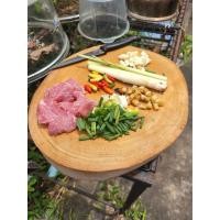 ราคา PradooSiam เขียงไม้มะขาม เขียงไม้เนื้อแข็ง PS 167 เขียงกลม 10 12นิ้ว หนา 4 5 ซม เขียงไม้แท้ เขียงไม้จริง มีตะขอแขวน เกรดA หั่นเนื้อ ผัก ซอยเนื้อ (21066692436)